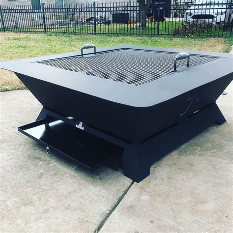 metal fabricated fire pits|solid metal top fire pit.